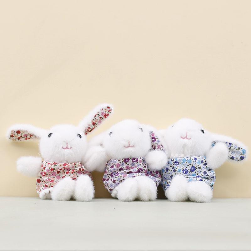 Animal Plush Toy Featuring Short Pile Fabric And Cute Bunny Design
