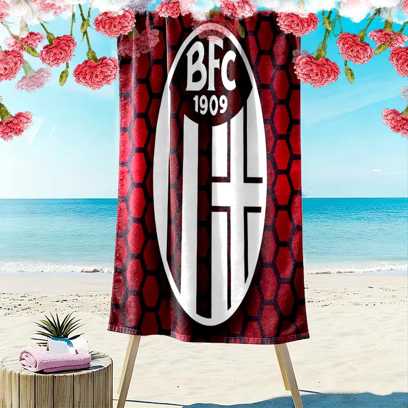 Bologna FC 1909 Strandtuch mit Aufdruck, Großes Weiches Schnelltrocknendes Handtuch für Strand Camping Schwimmen