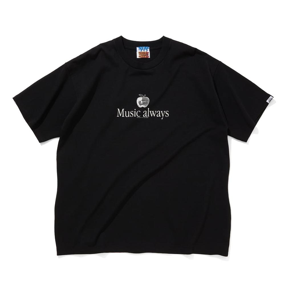 Sitikeonteulisiti Cotton Short Sleeve T-Shirt Music Always Black Unisex