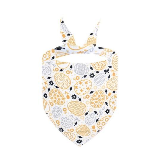 Festival Cat Bandana Easter Eggs Scarf Holiday Dog Love Hearts Patterns Triangle Bandana Bib for Easter