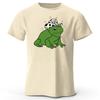 Western Cowboy Frog Fun Mens Cotton Short Sleeved Summer Womens Comfortable Soft Top Loose Fashion Casual Sports Tshirt
