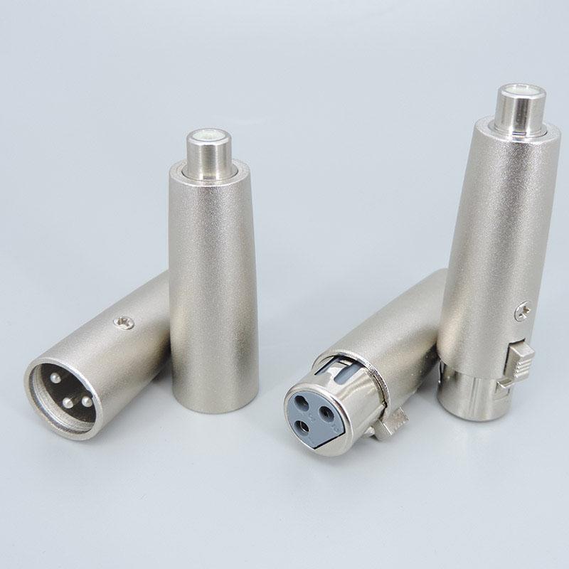 1 buc audio Microfon Metalic 3 pini XLR Tată mamă La 1/4" 6,35 mm 6,5 Mic mono RCA tată mamă Stereo Transformator Convertor Adaptor