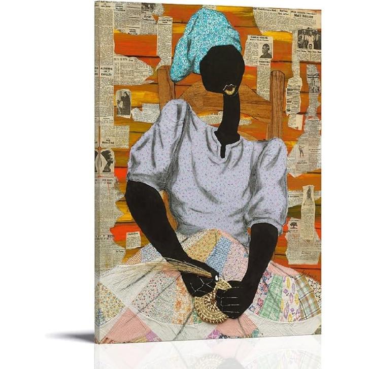 African American Artist Leroy Campbell Painting Art Poster Vintage Abstract Oil Painting Art Poster (28) Printing And Painting Canvas Wall Art 08x12inch(20x30cm)