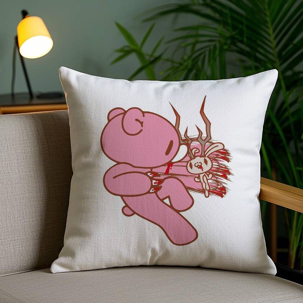 Cartoon G-GloomyS Bear Pillow Case Home Dorm Chair Back Short Plush Double-sided Printing Office Nap Time Cushion Cover