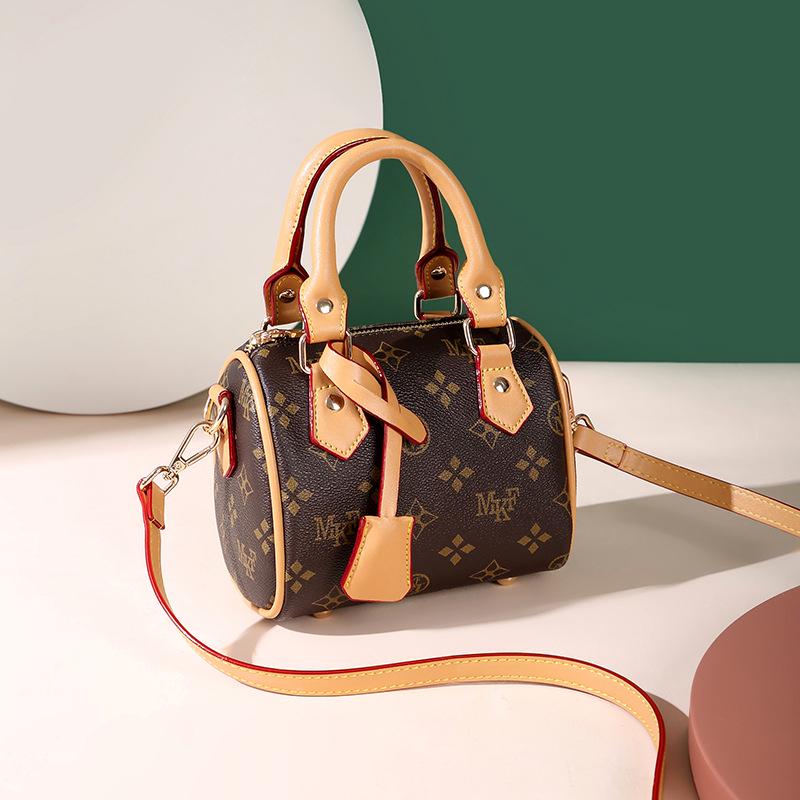 MKF Women's Printed Mini Shoulder Bag, 2023 Fashion Trend Boston Style Messenger Bag