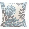 Lake Blue White Geometric Linen Pillowcase Sofa Cushion Cover Home Decoration Can Be Customized for You LK-- ,(2)
