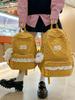 College Style Girl Small Backpack With Corduroy For Casual Travel And School Use