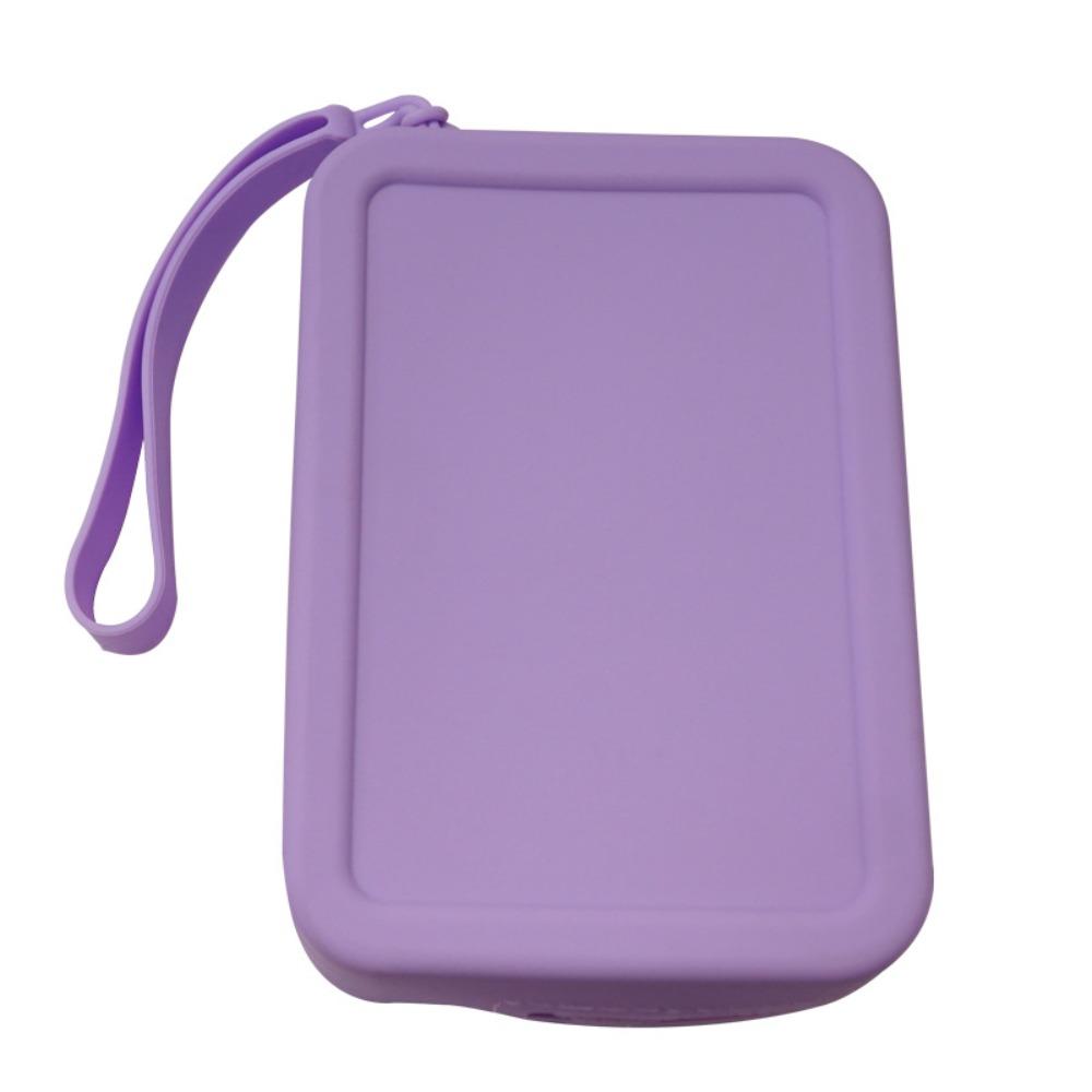 Simple Zipper Coin Purse Portable Waterproof Makeup Bag Rectangular High-capacity Earphone Bag Data Line