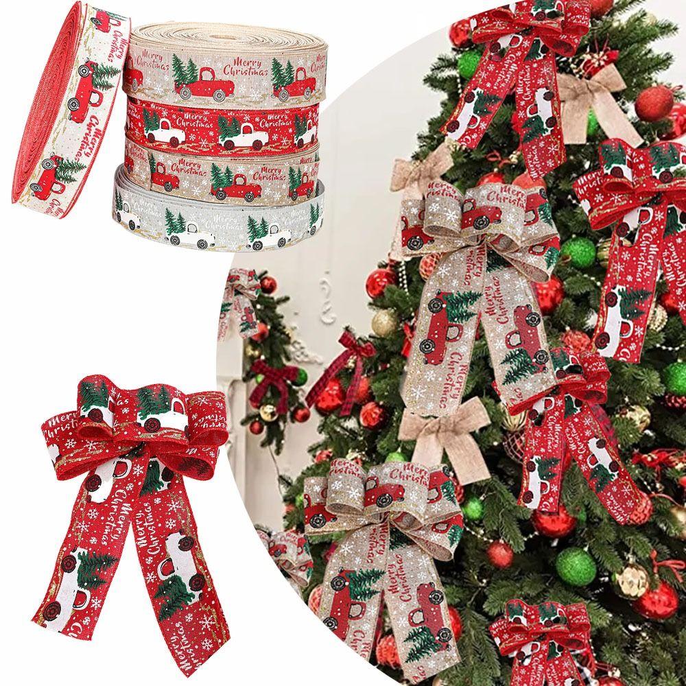 

DIY Wreath Imitation Hemp Ribbon Christmas Gift Packing Wrapping Christmas Wedding Birthday 6cmx2m-Red