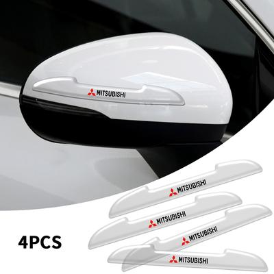 4Pcs PVC Car Anti-Collision Door Side Edge Protection Stickers For Ralliart Lancer Outlander ASX Competition Pajero