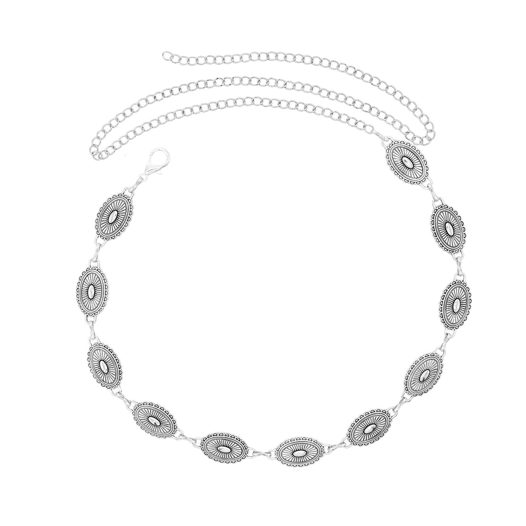 

Ethnic Style Waist Chain Accessories Bohemian Versatile Belt Women s Dress Metal Retro High-end Dress Looks Good and Fashionable