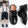 Boys' Black Leather Shoes - 2025 Korean & British Style, Spring/Autumn Soft Sole, Perfect for Student Performances