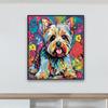 Diy Diamond Art Painting Dog Colorful Handmade Gift Embroidery Cross Stitch Set Animal Mosaic Home Decoration