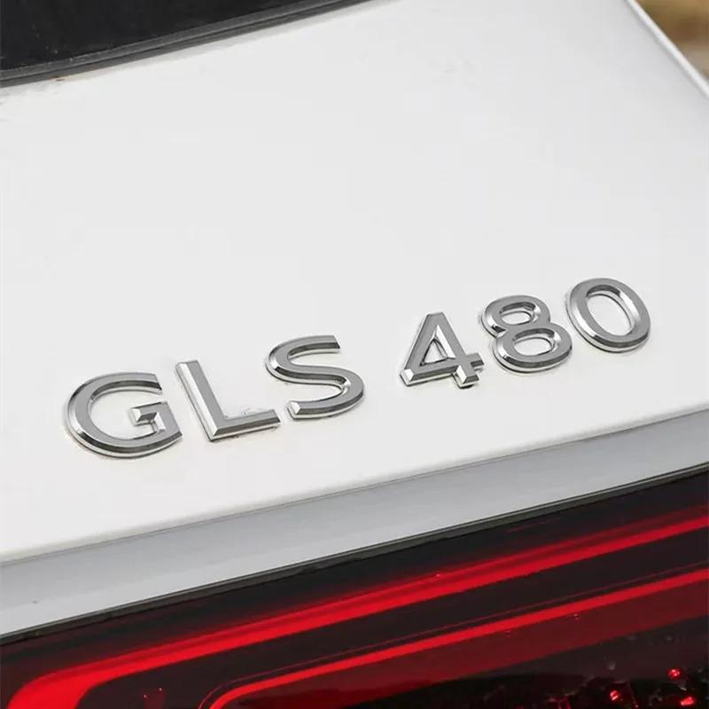 Car Trunk Letters Logo Chrome Decals Emblem Badge Sticker For Benz Maybach S480 S580 S600 S680 GLS480 GLS580 GLS600 GLS680