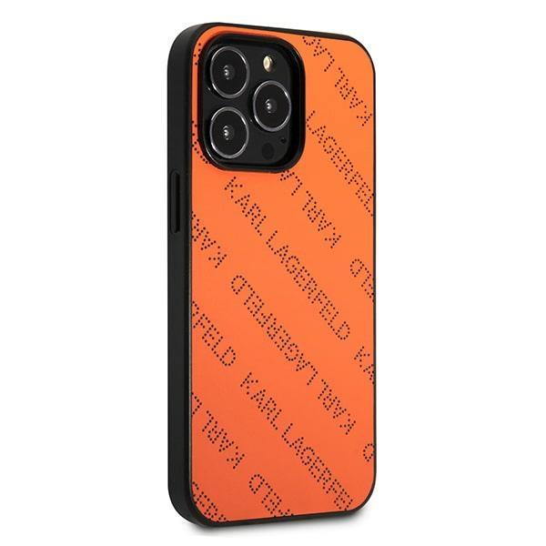 Karl Lagerfeld Klhcp13Lptlo Iphone 13Pro / 13 6,1 Hardcase Pomarańczowy/Orange Perforated Allover
