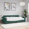 VidaXL Daybed with Mattress Dark Green 100x200 Cm Velvet 3196914