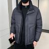 Men's New Autumn and Winter Down Jacket Men's Fashion White Duck Down Thickened Warm Stand-up Collar Solid Color Men's Jacket