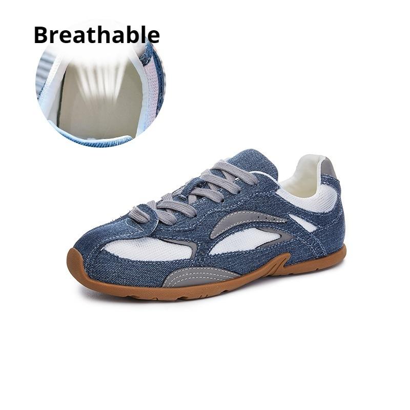 Genuine leather Dexun shoes flat sports shoes retro height-increasing women s shoes fashion casual shoes 35 джинсовый синий