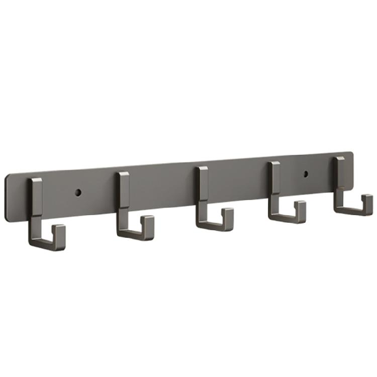 

Wall-mounted Space Aluminum Robe Hook Bathroom Coat Hanger Towel Rack Wall Hooks
