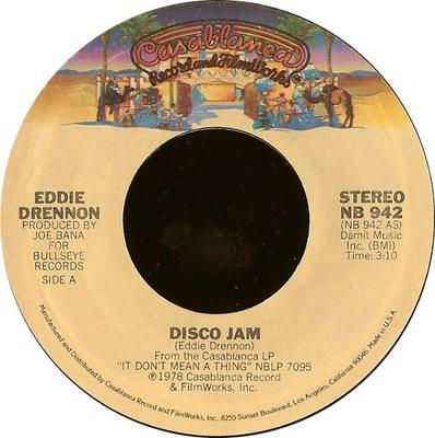 7inch Record EDDIE DRENNON - Disco Jam NB942 Casablanca 1978 US Soul/Funk Used