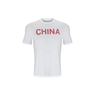 Printed Crew Neck Basketball T-Shirt Men Tops White 1364664-100