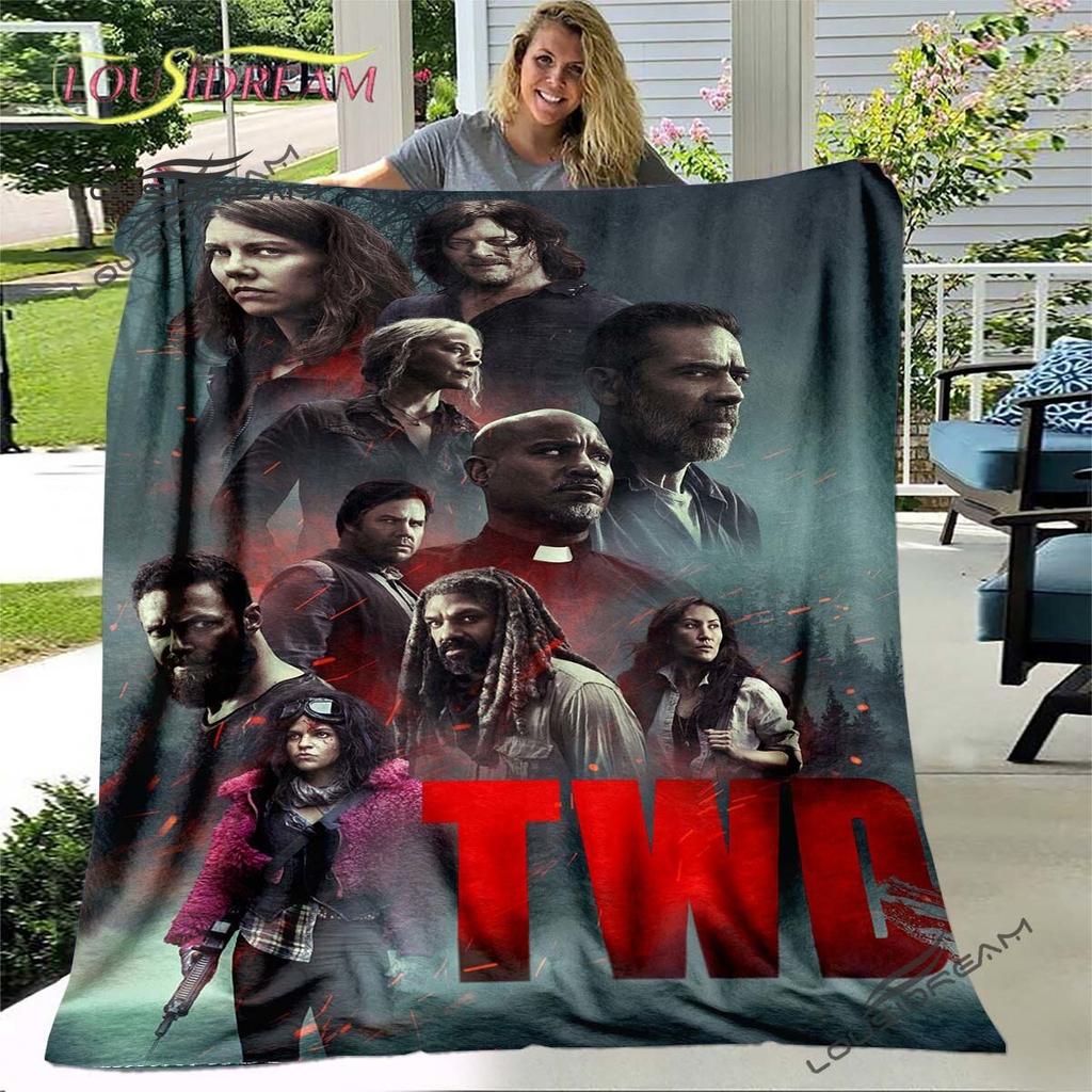 Daryl Dixon The Walking Dead Throws Blanket Horror TV Series Sofa Blanket for Adults and Children Bedroom Living Room Decoratio
