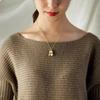 Ladies' Peanut Micro Inlaid Zircon Pearl Pendant Light Luxury Paired with Niche Fashion Temperament Collarbone  Necklace