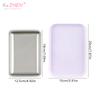 1PC Square Stainless Steel Cosmetic Storage Tray Nail Art Equipment Plate Tools Dental&False Nails Nail Decorations Display Tray
