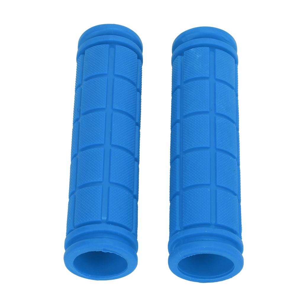 1Pair Bike Handle Grips Bicycle Handlebar Riding Covers Soft Rubber for Mountain Road BikeDark Blue