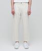 Lightweight Wide Drawstring Banded Crop Slacks [Cream]