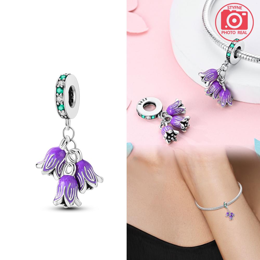 

Purple Series Butterfly Flower Pendant Bead Component Copper Metal Colors Designed For Charm Bead Components Copper Metal Colors Authentic Original