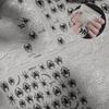 Autocollant pour Ongles Halloween Araignées Relief 5D Araignées Noires Toile d'Araignée Gaufrée Manucure DIY Autocollants