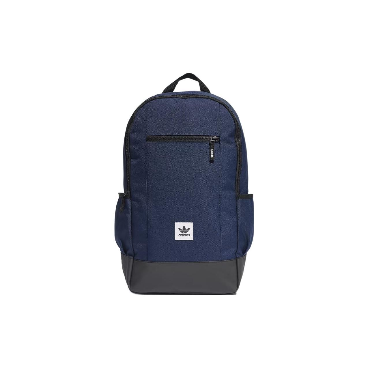 Adidas Originals Trefoil Logo Print Polyester Twill Backpack Unisex Backpack Navy-Blue ED7995 Marine Blue