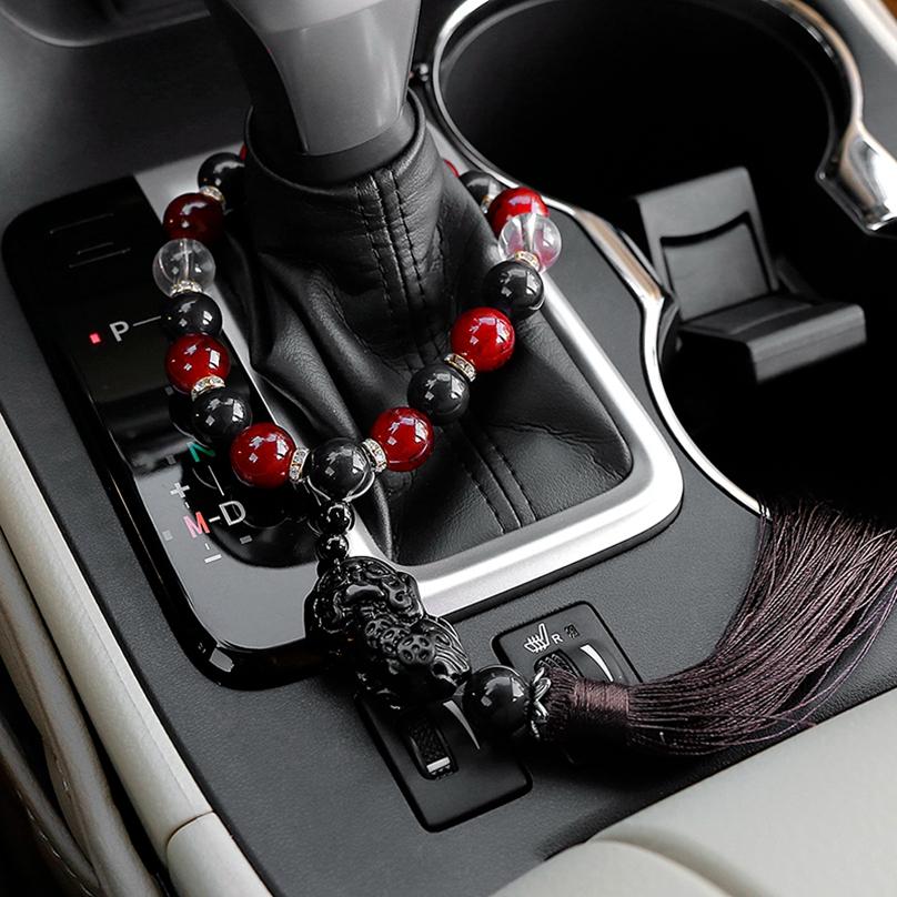 Car Ornaments Buddha Beads With Brave Troops Auto Interior Rearview Mirror Hanging Pendant Stalls