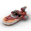 NEW MOC-56436 Space Plan X-34 Soro Suub Tan X-34 Landspeeder Fight DIY Building Blocks Minifigs Scale Airship Bricks Model Toys
