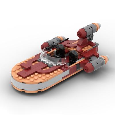 ΝΕΟ MOC-56436 Space Plan X-34 Soro Suub Tan X-34 Landspeeder Fight DIY Δομικά Τουβλάκια Κλίμακα Minifigures Αερόπλοιο Τουβλάκια Μοντέλο Παιχνίδια