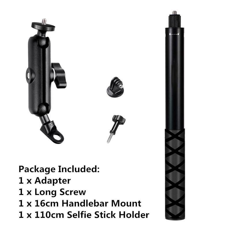 For GoPro 13 12 11 10 9 8 Motorcycle Bicycle Holder Handlebar Mount Bracket For Insta360 X5 X4 DJI OSMO Action 5 Pro Accessories