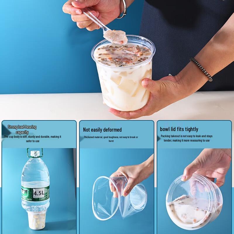 Disposable Transparent Dessert Spoons