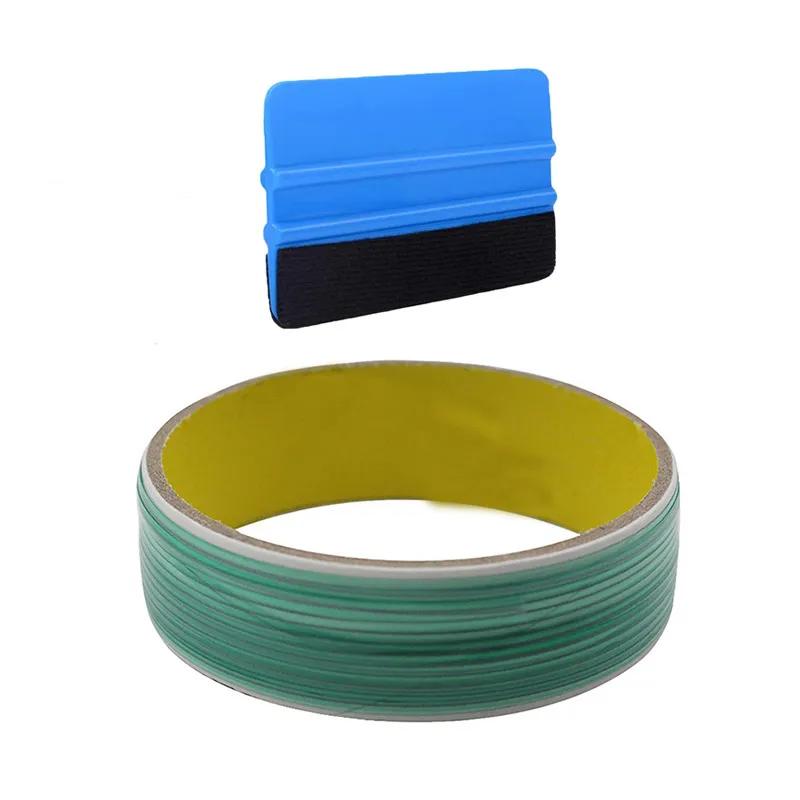 5/10/50M Vinyl Wrap Řezací páska se škrabkou Auto Sticker Detail okraje Páska Design Line Nástroj pro automatické tvarování pro fólii Wrap Tape