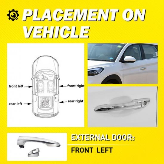 Exterior Outside Door Handle Front Left For 2016 2017 18- Hyundai Tucson EK