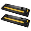 Parking Stopper, 548 Mm 2 Pcs Heavy Duty Parking Aid for Garage, Rubber Curb Garage Floor Stopper with Reflective Strips, Aid Gadgets for Cars Vans