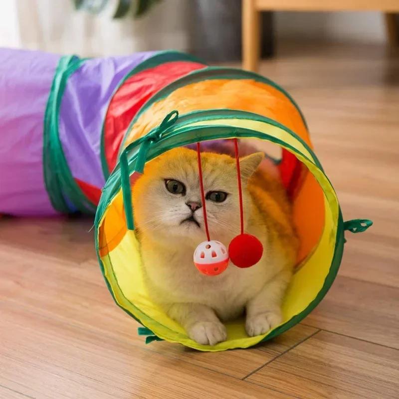 Tube Collapsible Pleated Kitten Toy Small Dog Ferret Rabbit Toy Tunnel Tube Cat Tunnel Toy Multi Shape Funny Pet Hole Play