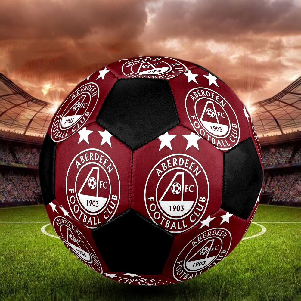 1PC AFC Size 5 Soccer Ball PrahaIndoor Soccer Ball Colorful All Ages Machine Stitched PVC Competition Ready Durable High-Bounce