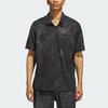 Adidas Adicross Polo Shirt Tie-Dye Cuffs Logo Short Sleeve Polo Men Tops Black IT8323
