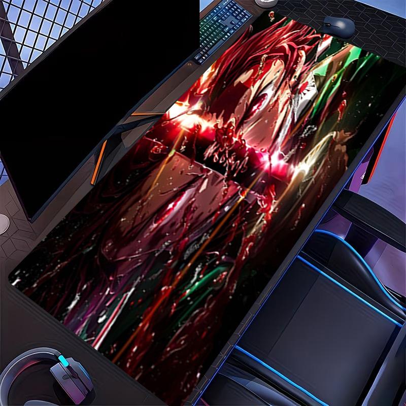 Demon Slayer Print Mouse Pad, for Keyboard Pad Laptop PC Mat for Office Home Use, Desk Decor, Perfect Birthday Gift for Gamers