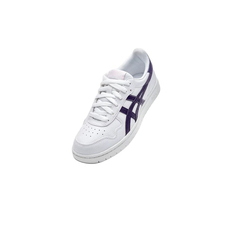 Asics JAPAN S Synthetic Leather Comfortable Abrasion Resistant Low Top Kids' Skateboarding Shoes White Blue Teenagers 331204A007-132