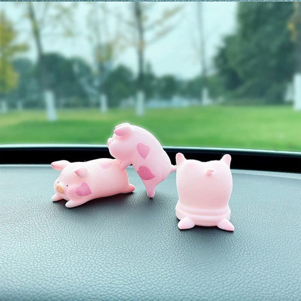 Car Decoration Car Pendant Caught Pig Car Hanging Ornament Peace Amulet Bliss Piglet Car