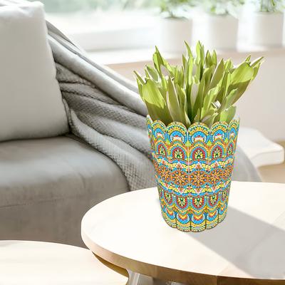 Diamond Painting Vase Aesthetic Diamond Painting Tabletop Ornaments Kit 5D DIY Diamond Art Tabletop Decors for Adults Beginner