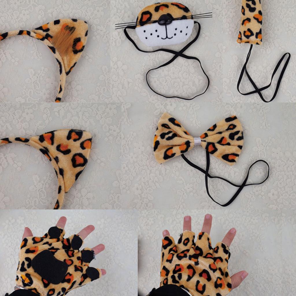 Halloween Leopard Costumes for Kids Toddlers Animal Costume Cosplays Accessories