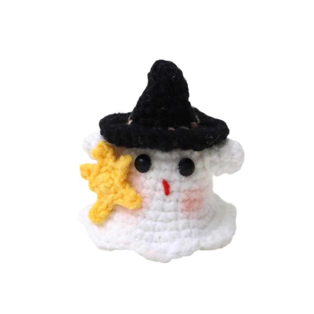 Handmade Wool  Knitted Ornaments, Cute Positive Energy Funny Doll Ornaments